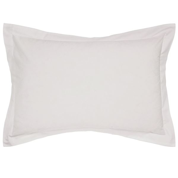 Plain Dye Oxford Pillowcase - Silver